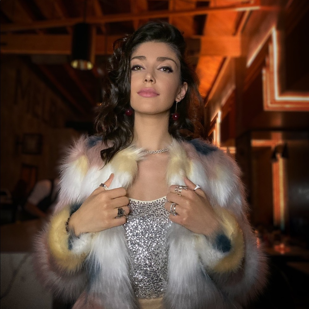 superdown Multicolor Faux Fur Jacket - Picture 4 of 6